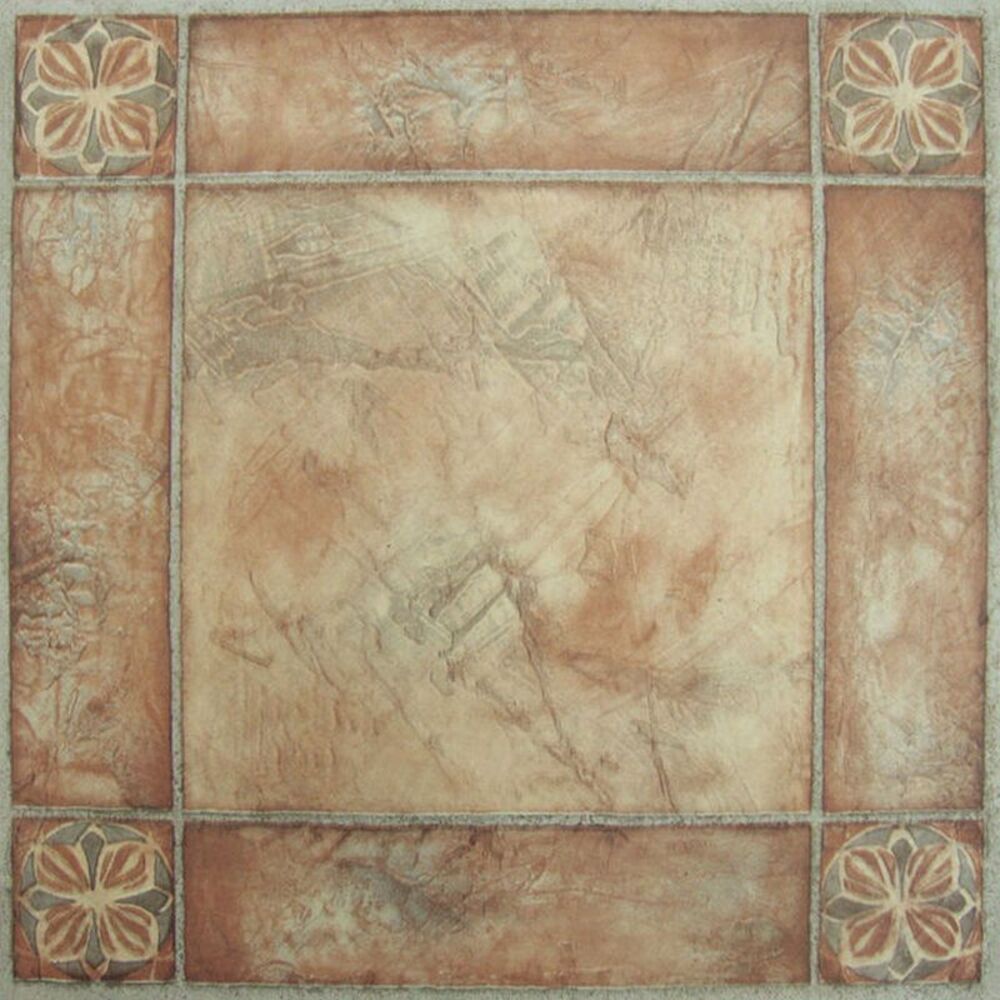 Mosaico Clasico Spanish Rose 12x12 Self Adhesive Vinyl Floor Tile - 20 Tiles/20